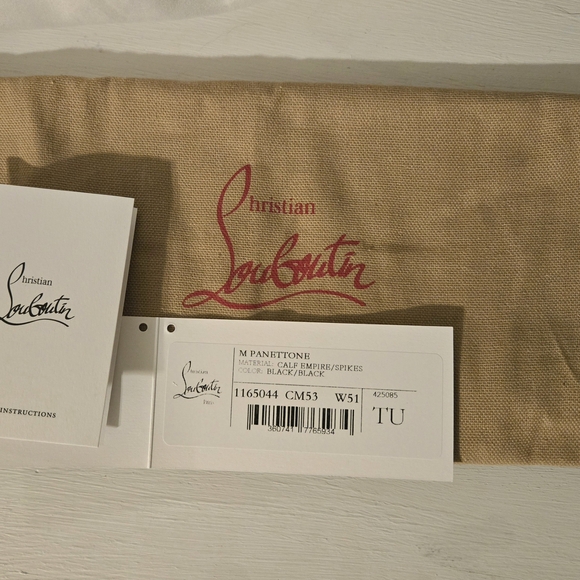 Christian Louboutin Black Studded Zip Wallet - Picture 2 of 9